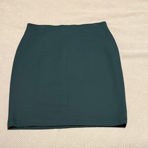 Elegant Forest Green Pencil Skirt
